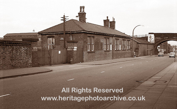 HRS 1914 Radcliffe, Goods Yard entrance 1967