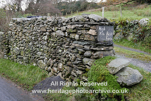 HRS 8711 Ulpha, High Kiln Bank Farm wall