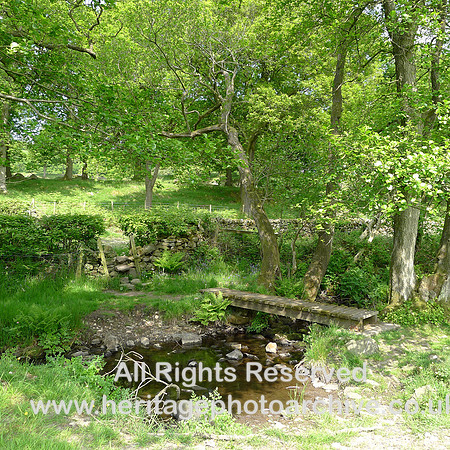 HRS 8724 Cartmel, footbridge over Burn's Beck