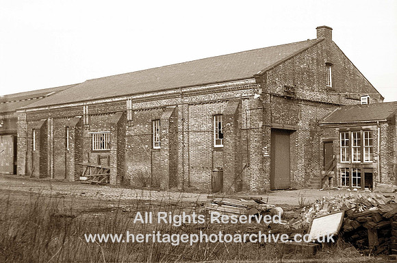 HRS 1935 Radcliffe, Goods Yard brick shed c 1967