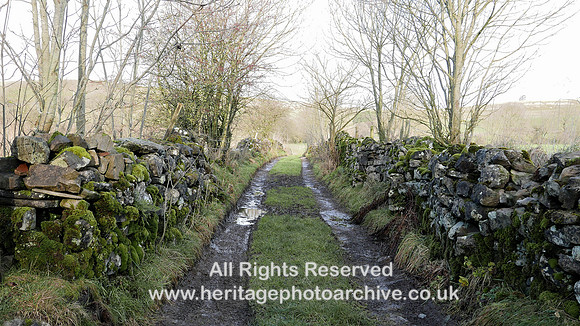 HRS 8755 Orton, dry stone walling and lane NY 625085 L7700913
