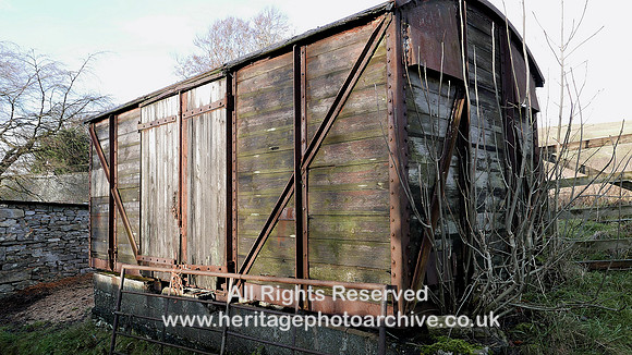 HRS 8759 Orton, old railway goods wagon NY 625085 L7700914