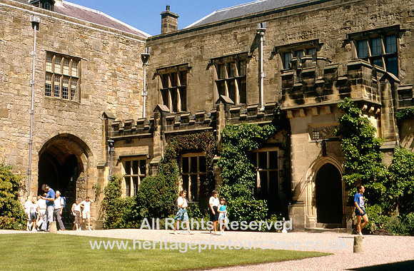 HRS 11629 Chirk Castle inner courtyard 1980