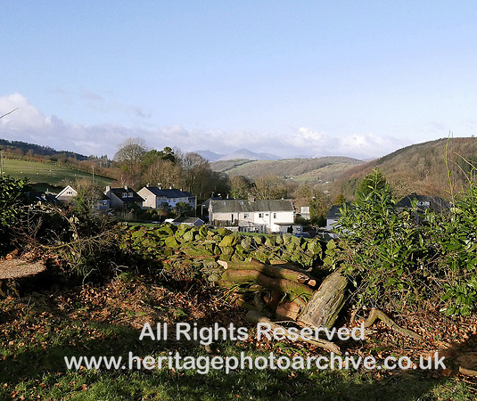 HRS 8838 Greenodd, view towards Old Man of Coniston L7710213