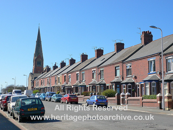 HRS 8897 Barrow houses adjacent to St Mary's church L1130717