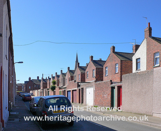 HRS 8896 Barrow, rear of housing near church L1130716