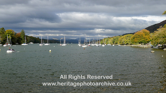 HRS 8772 Fell Foot autumn view up Windermere
