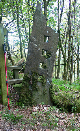 HRS 8862 Low Nibthwaite, stoop with four square holes L1140428