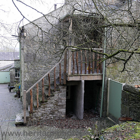 HRS 9073 Whitbarrow, Rawson's farm stairs on end of building L7710344