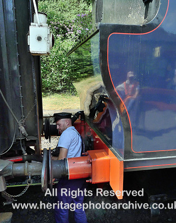 HRS 11697 Lakeside and Haverthwaite Railway, coupling loco  13 June 2023