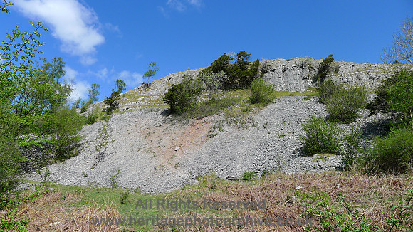 HRS 9102 Whitbarrow, scree slop and iron trace L1130417