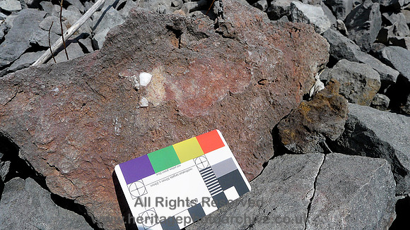 HRS 9103 Whitbarrow, iron trace in scree SD 457858 L1130420