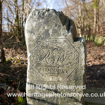 HRS 9105 Greenodd, datestone of old bridge L7710382