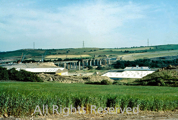 M62 Motorway Construction, General view 1972