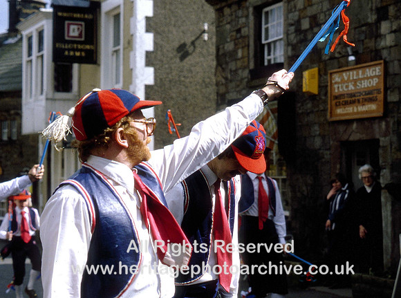 HRS 1681 Clitheroe Morrismen at Slaidburn 1980s