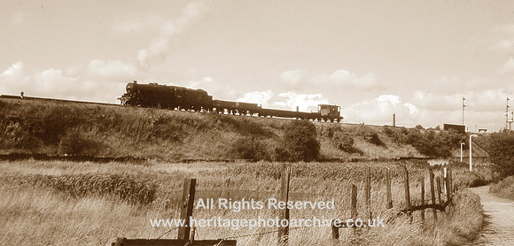 HRS 1956 Track maintenance train near Radcliffe