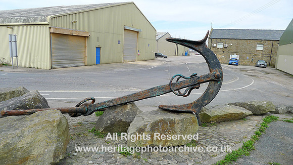 HRS 9222 Glasson Dock, warehouses and anchor L1170264