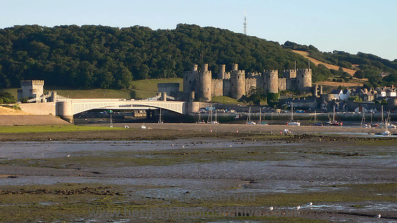 HRS 178 Conwy Castle and bridge from Deganwy  2006