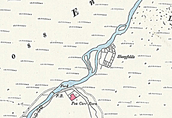 HRS 9284 Tarnbrook MAP 1890 Tarnbrook sheepfold 25inch 1 mile