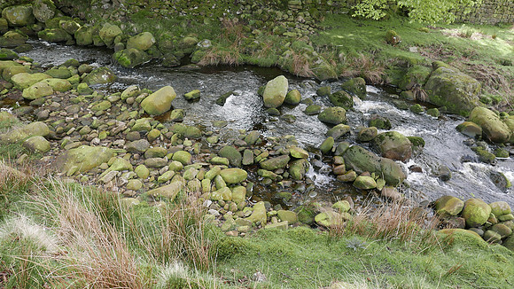 HRS 9298 Tarnbrook, Pea Carr Barn, boulder beds in stream L7710942