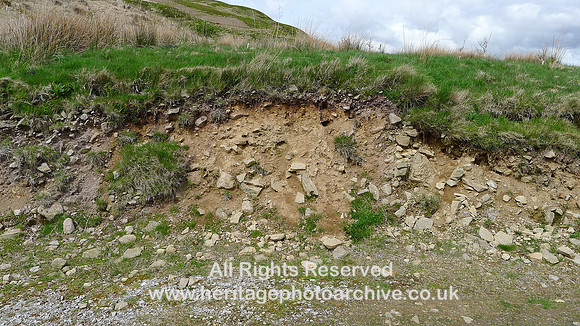 HRS 9267 Dunsop Valley, Glacial till from Whitendale glaciation channel L1170433