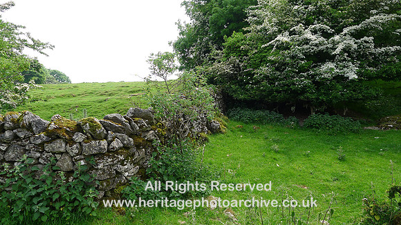 HRS 9394 Little Urswick Crags, new dry stone wall looking south from site L1170551