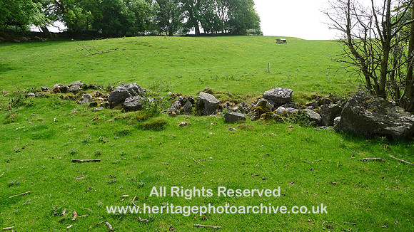 HRS 9409 Little Urswick Crags, remains of dry stone boulder field wall L1170571