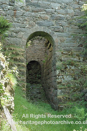 HRS 5544 Cwmystradllyn, Ynyspandy slate mill, waterwheel pit 2008
