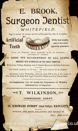 HRS 1901 Advertisements, Dentist & Debt Collector