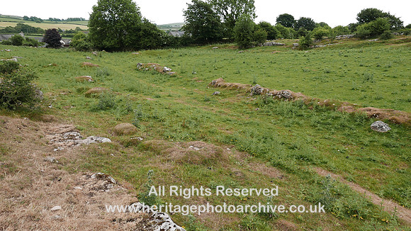 HRS 9442 Little Urswick, old stone walled roadway view SE SD26355 73889 L7720181