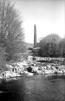 Backbarrow, Blue Mill and Leven in low water pre 1982