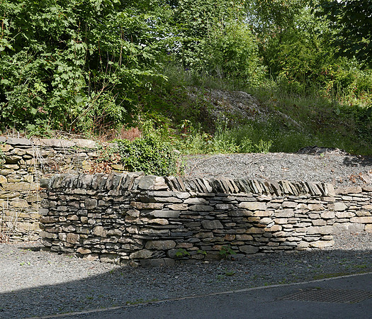 HRS 9539 Haverthwaite, Low Wood gunpowder works, Clocktower, millrace pit L7720426