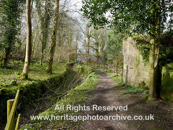 HRS 17806 New Sedgwick gunpowder works, leat looking towards Glaze house L7750259