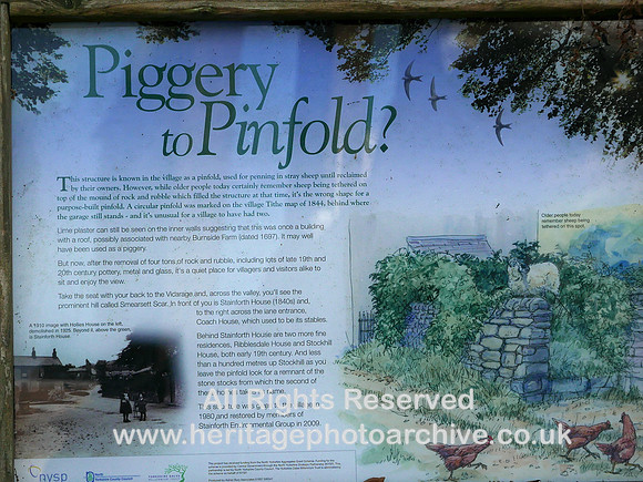 HRS 11288 Stainforth, pinfold information board 2022