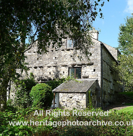 HRS 9650 Crosthwaite corn mill, gable of farmhouse L1180331