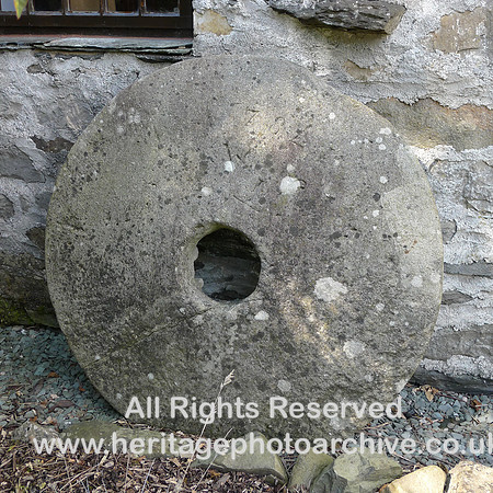 HRS 9660 Crosthwaite corn mill, millstone dated 1784 L1180347