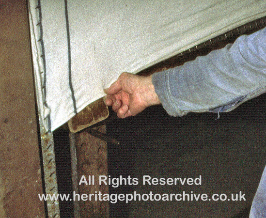 HRS 1285 Bury, Wikes Woollen Mill, tentering 1979