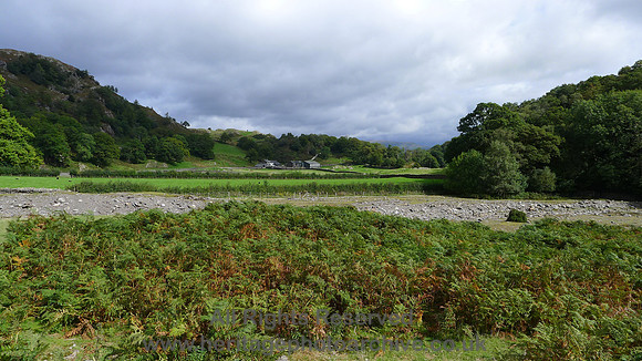HRS 9668 Tilberthwaite, view towards High Tilberthwaite Farm L1180389
