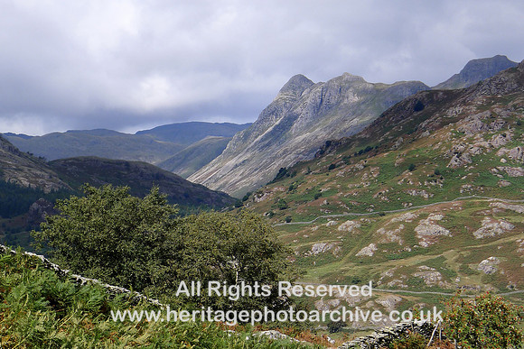 HRS 9678 Langdales from Little Langdale tele L1180429