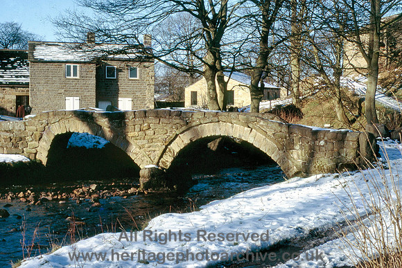 Wycoller in snow 1985