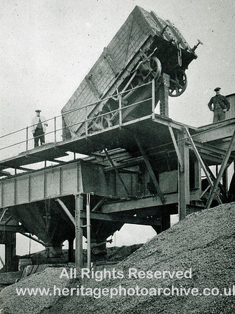 HRS 7095 Radcliffe Power Station, dumping coal into hoppers