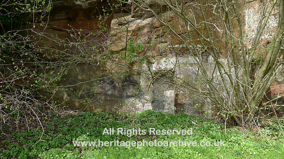 HRS 9000 Morland, Woodhead, sandstone cliff building remains SD 611293 L1150321