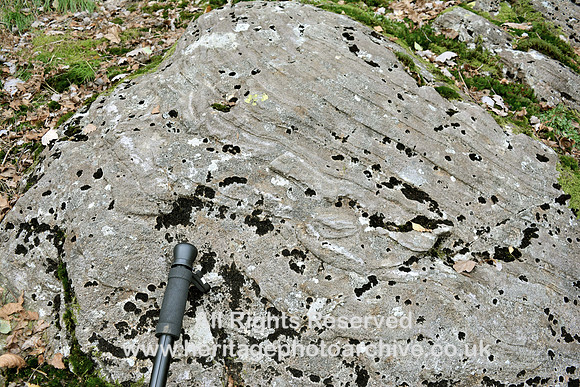 HRS 9790 Seathwaite,  Volcanic ash banded rocks DSC_0041
