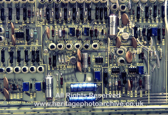 HRS 9863 Linotron 303 Close of of circuit board