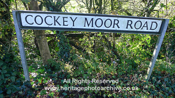 HRS 11773 Ainsworth, Cockey Moor road sign L1230431