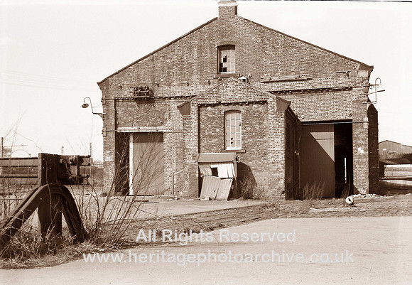 HRS 1925 Radcliffe goods yard shed 1967