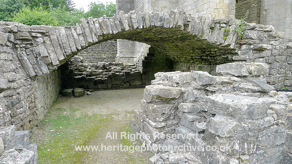 HRS 9889 Shap Abbey, vaulted arch L1110519