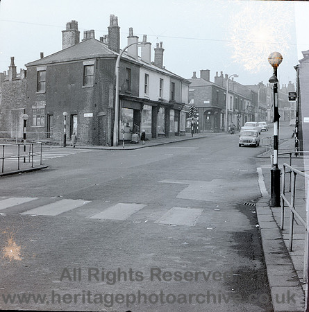 HRS 9929 Radcliffe, Blackburn Street 1960s looking north