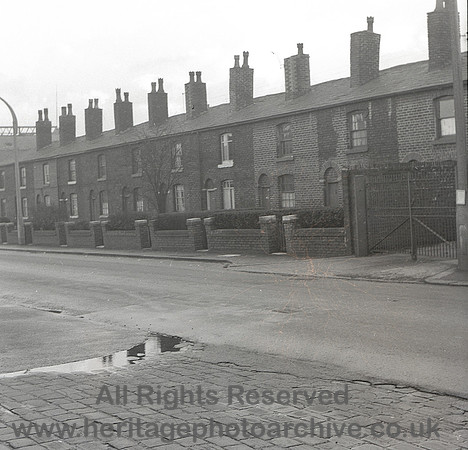 HRS 9950 Radcliffe, Terraced houses bttm Black Lane  no 2 1959