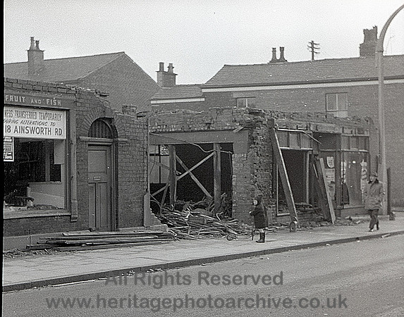 HRS 9954 Radcliffe,Water Lane Co-op demolition 1959